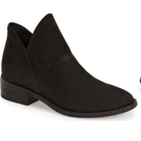 Leaf Suede Bootie | EILEEN FISHER Eileen Fisher Women Leaf Tumble Nubuck Ankle Leather Heels Boots shoes sz 8.5
